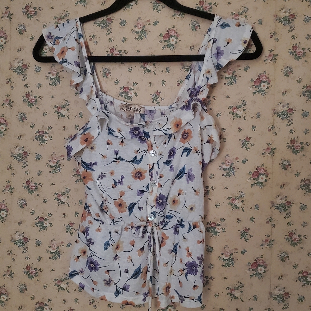 Lavish floral tank top